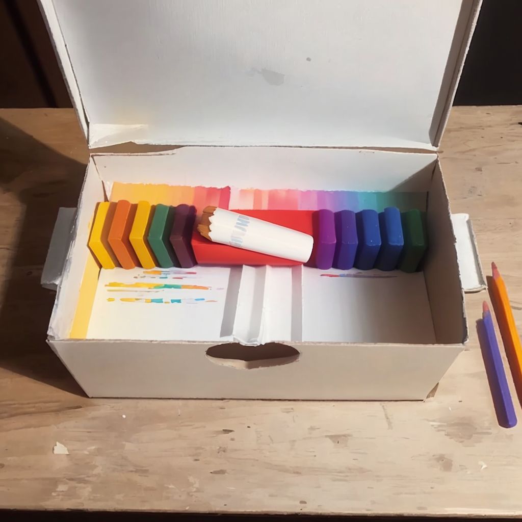 The white crayon